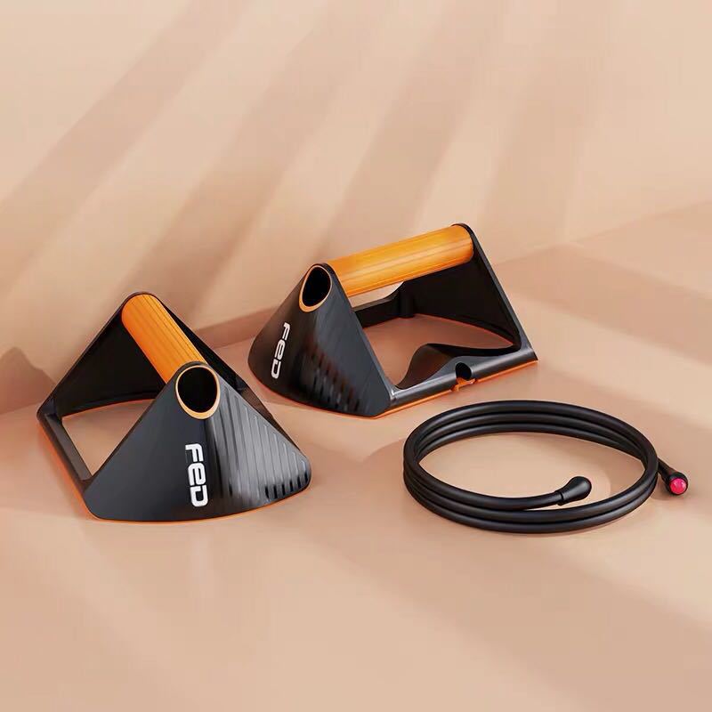 Push-Up Stands with Resistance Cords