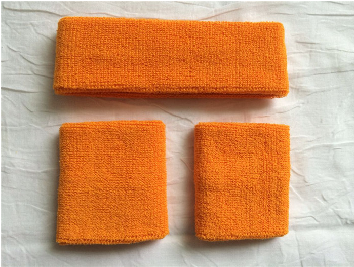 Orange headband wristband set