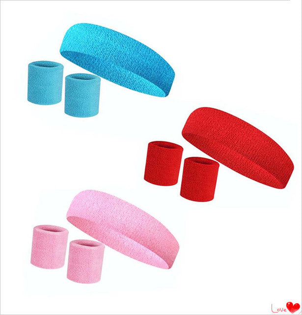 Sports sweatband set