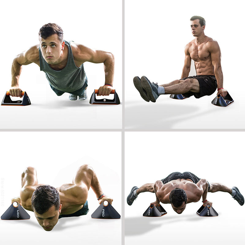 Push-Up Stands with Resistance Cords