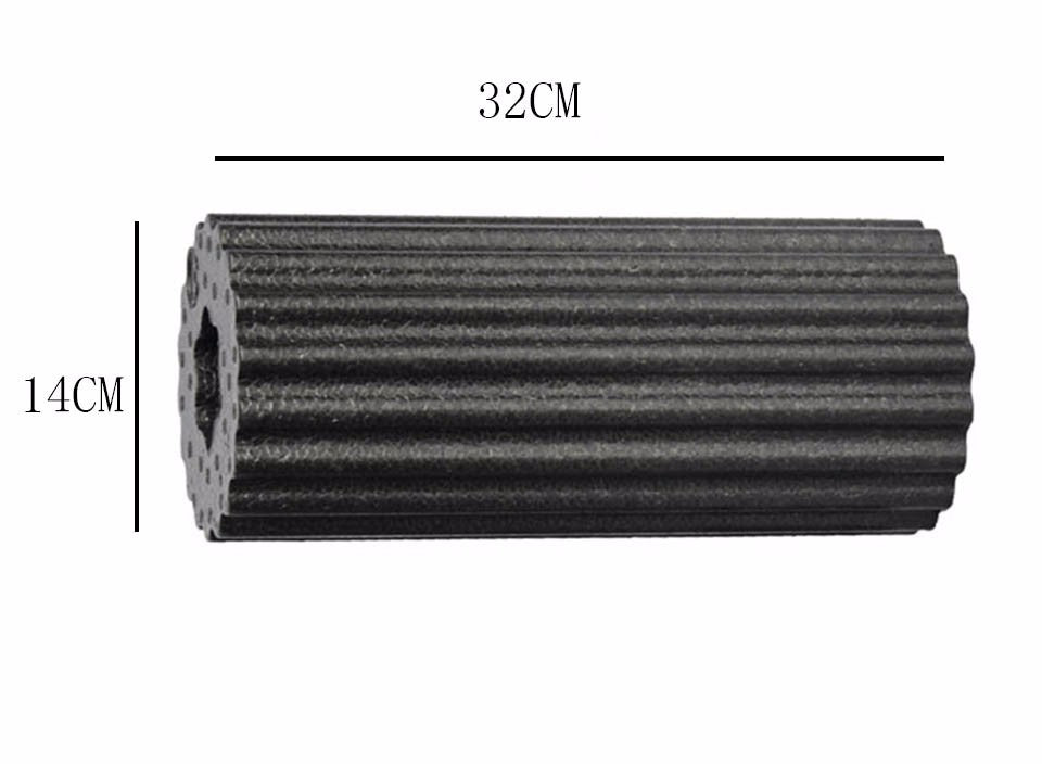 Foam roller in use