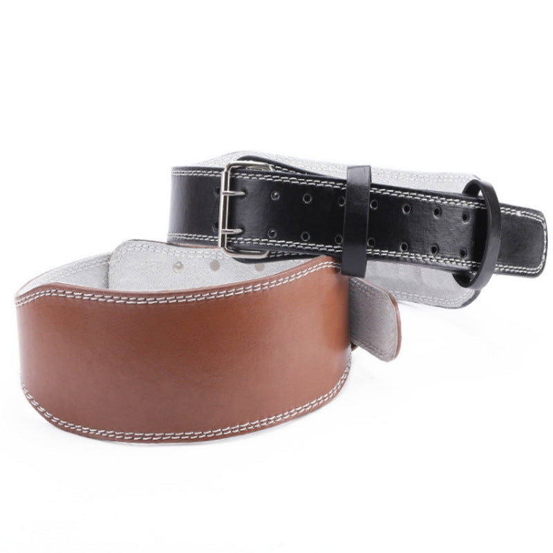 Padded Leather-Look Weightlifting Belt
