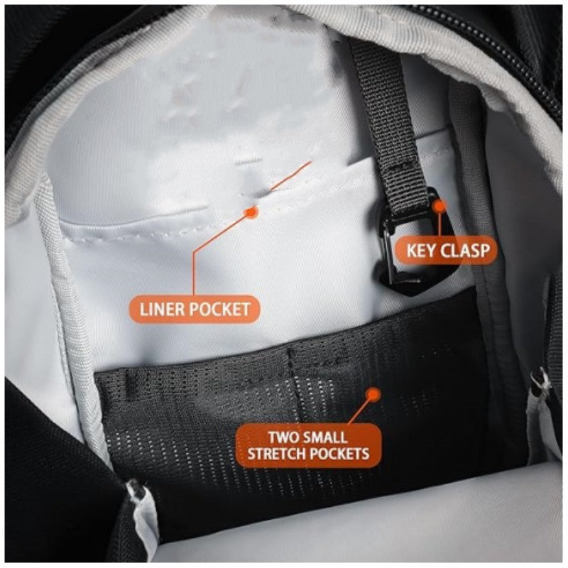 Magnetic bottle bag in use
