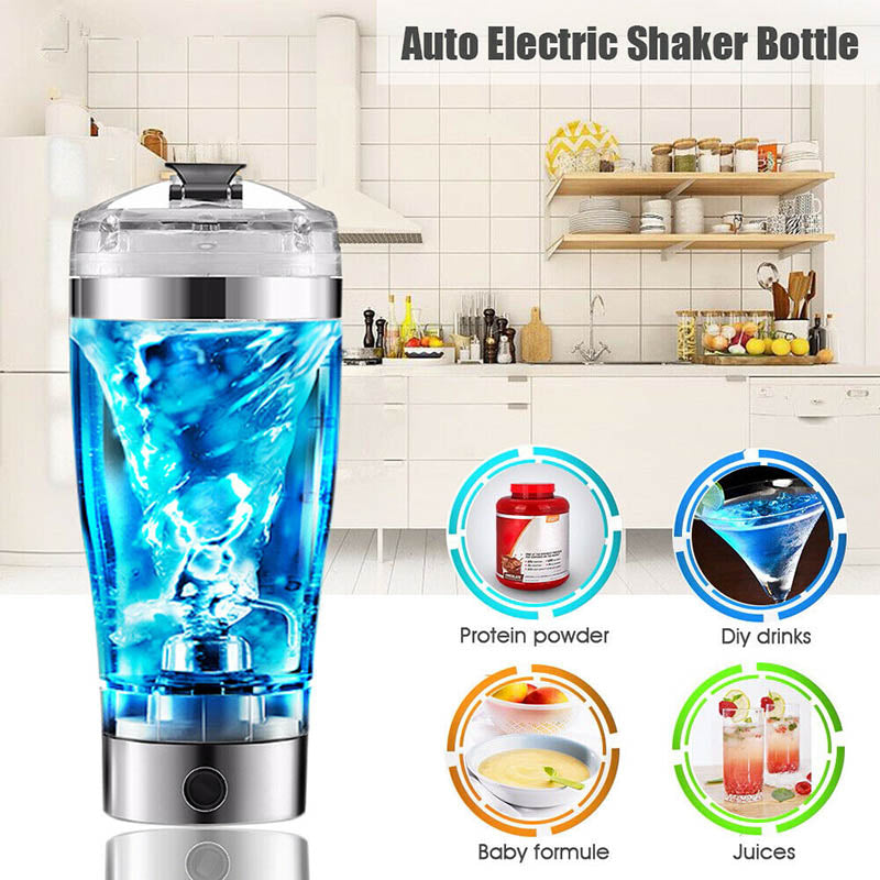 Rechargeable Electric Protein Shaker Bottle (450 ml)