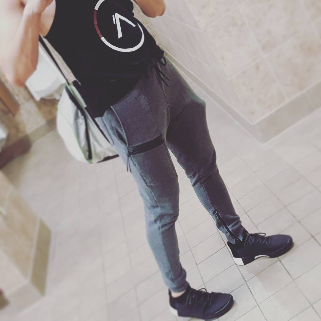 Joggers side view