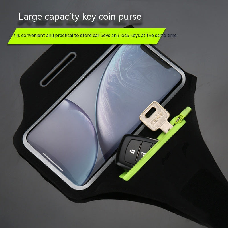 Sweat-Proof Running Phone Armband with Key Pocket