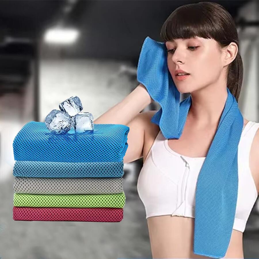 Microfiber cooling gym towel