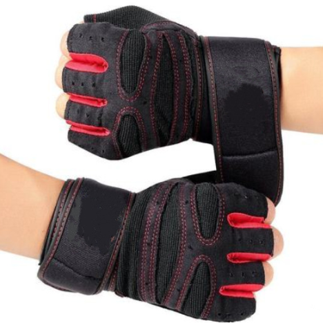 Gym gloves palm view