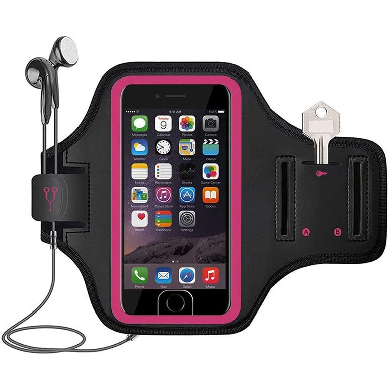 Sweat-Proof Running Phone Armband with Key Pocket