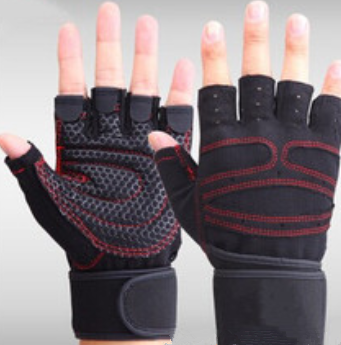 Gym gloves back view