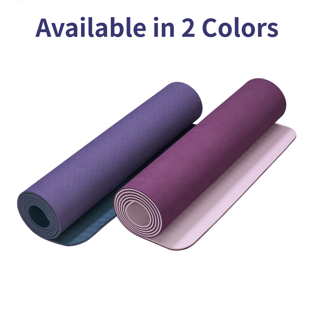 Yoga mat in use