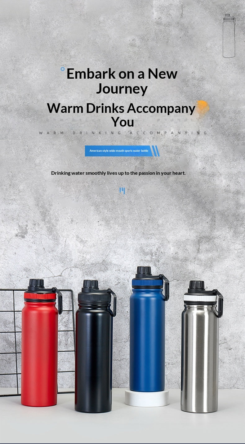 32 oz Vacuum-Insulated Stainless Steel Sports Bottle