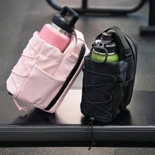 Magnetic bottle bag side view