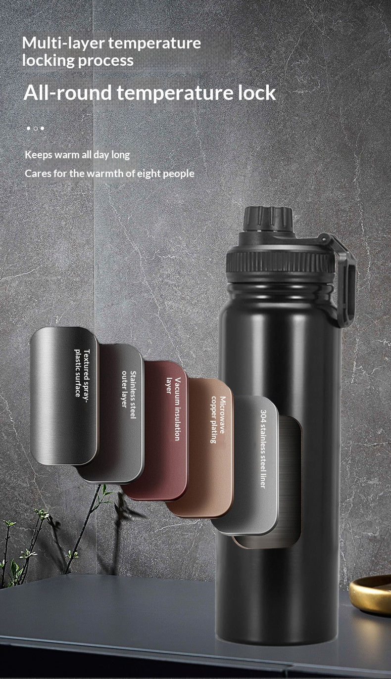 32 oz Vacuum-Insulated Stainless Steel Sports Bottle