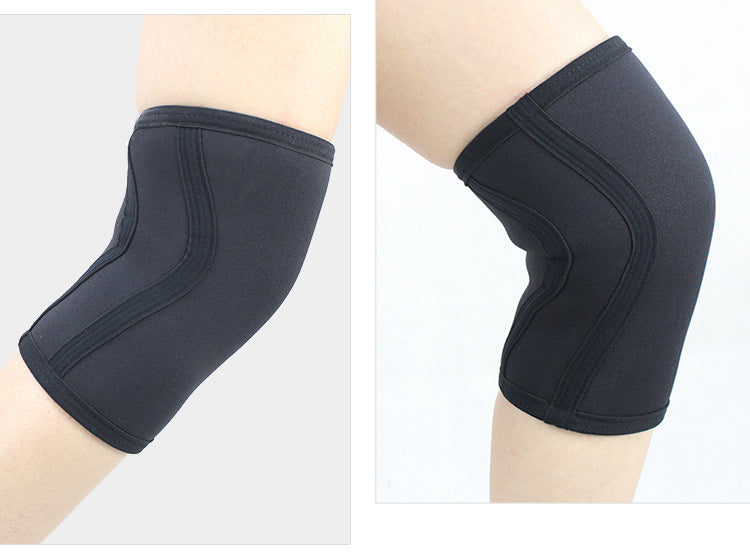 Knee sleeves worn on knee