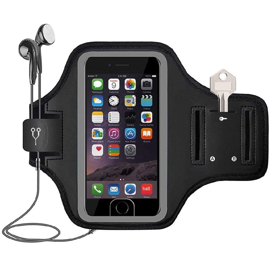 Sweat-Proof Running Phone Armband with Key Pocket