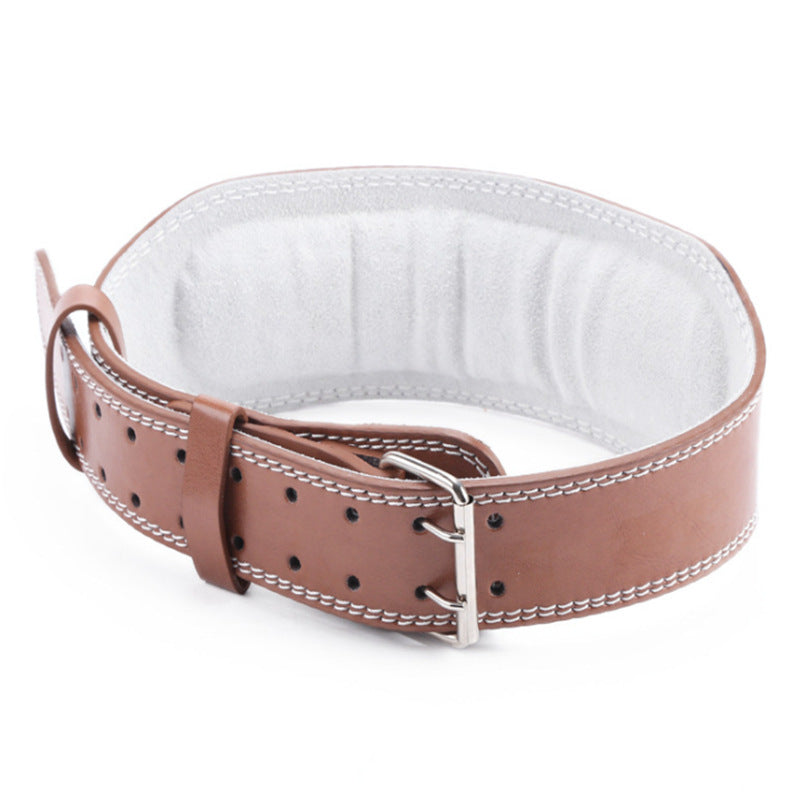 Padded Leather-Look Weightlifting Belt